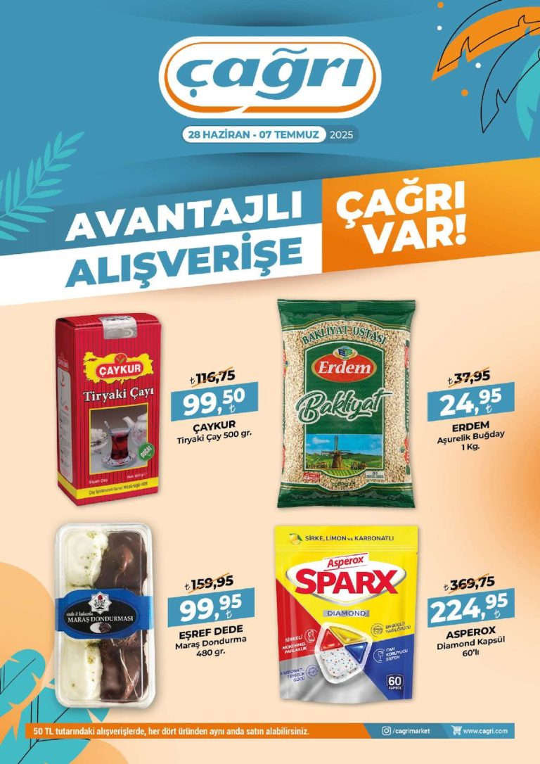 Çağrı Market 28 Haziran – 7 Temmuz Kataloğu