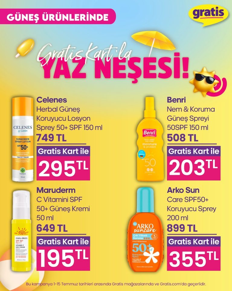 Gratis 1 – 15 Temmuz Kataloğu