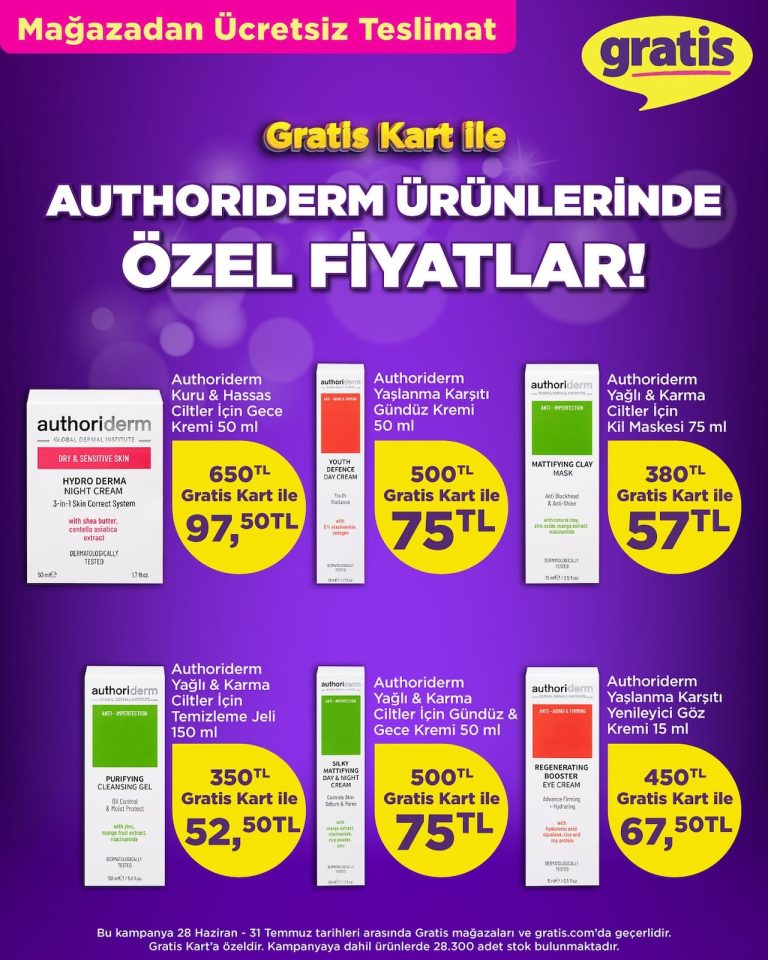 Gratis 28 Haziran – 31 Temmuz Kataloğu