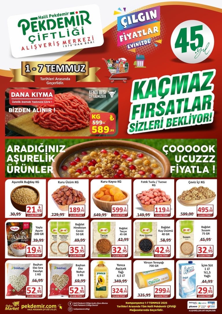 Pekdemir Market 1 – 7 Temmuz Kataloğu