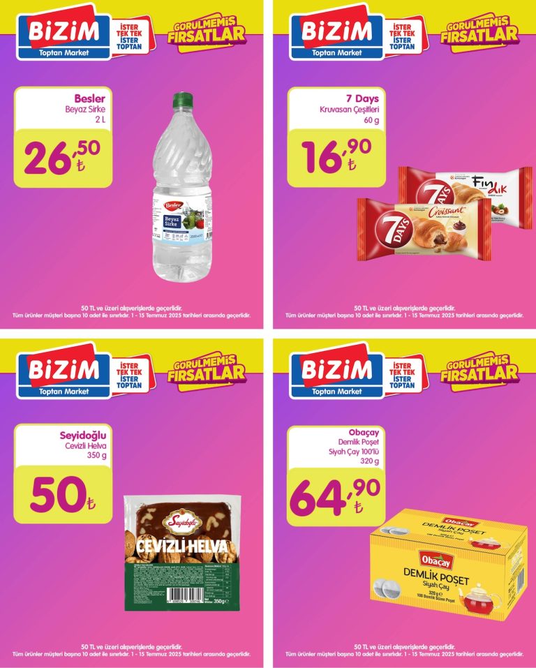Bizim Toptan 1 – 15 Temmuz Kataloğu