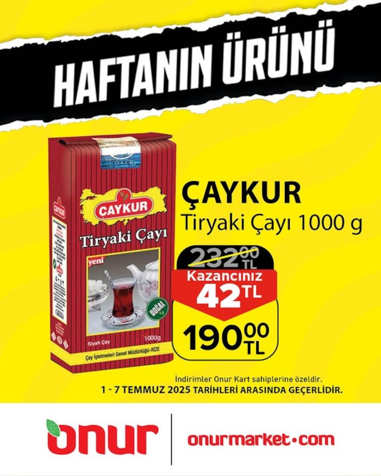 Onur Market 1 – 7 Temmuz Kataloğu