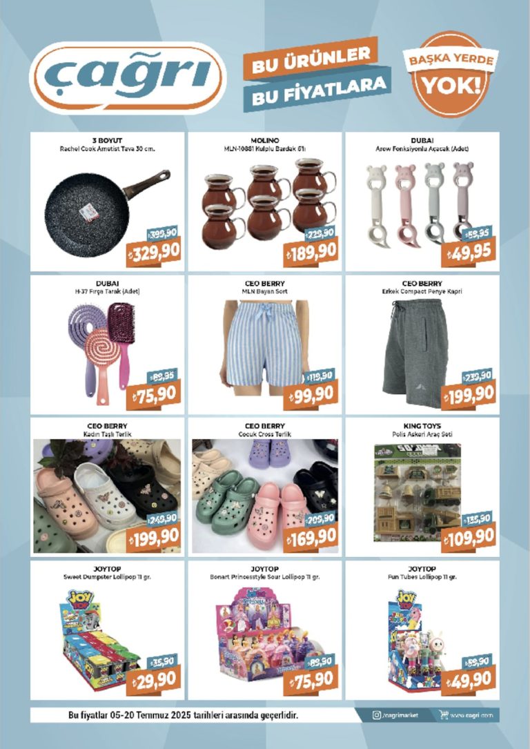Çağrı Market 5 – 20 Temmuz Kataloğu