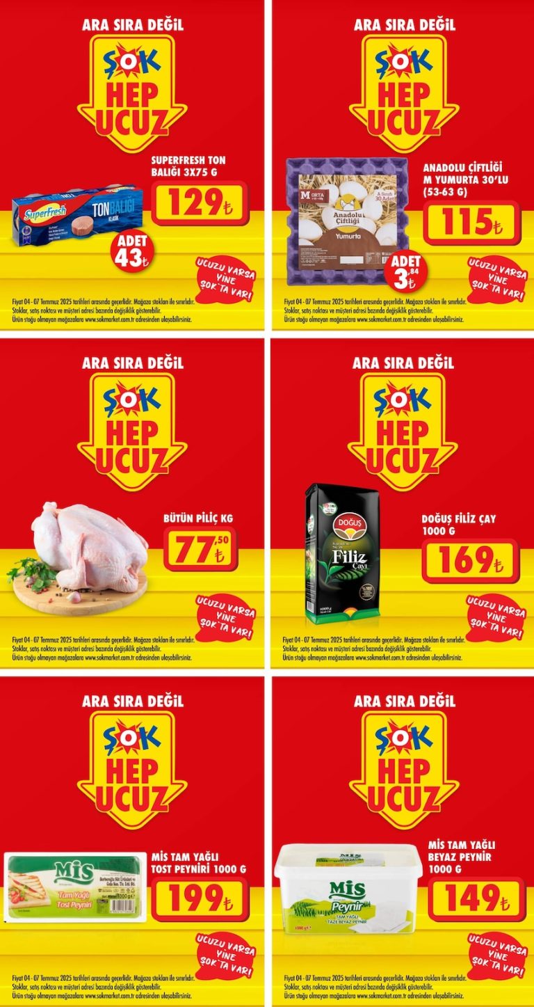 Şok 4 – 7 Temmuz Kataloğu