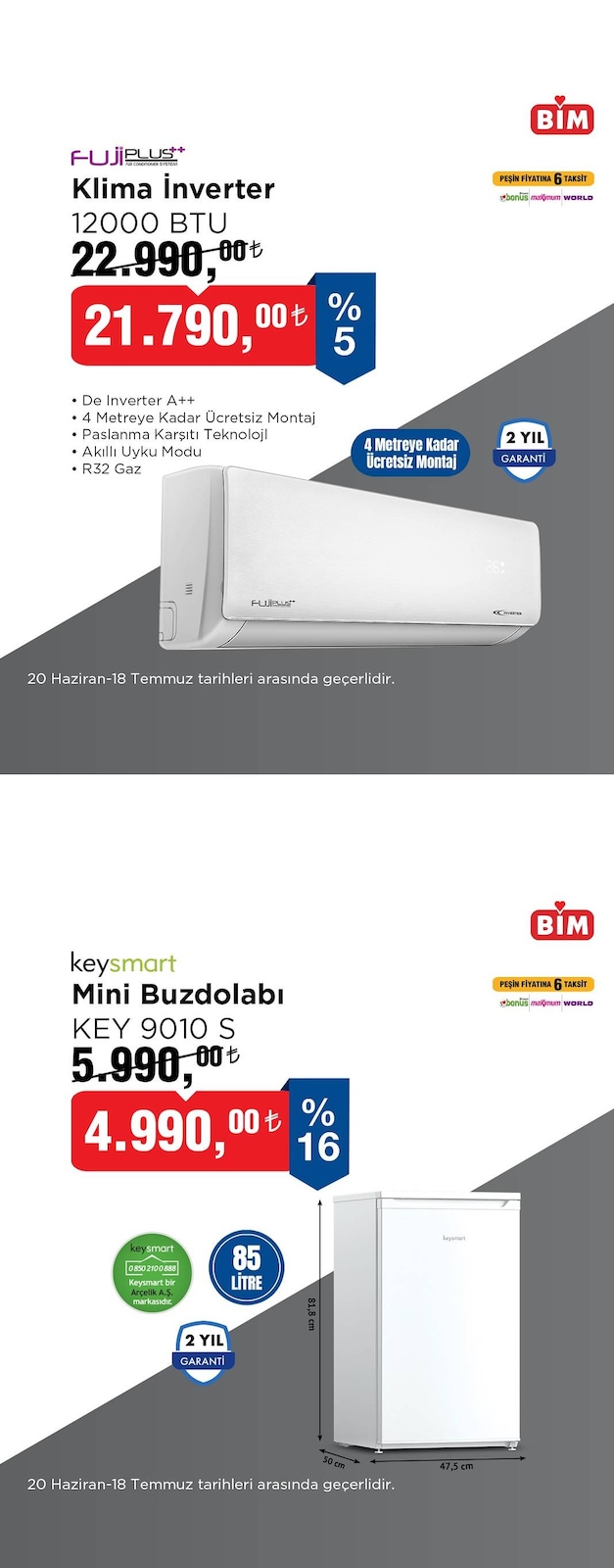 Bim 20 Haziran – 18 Temmuz Kataloğu