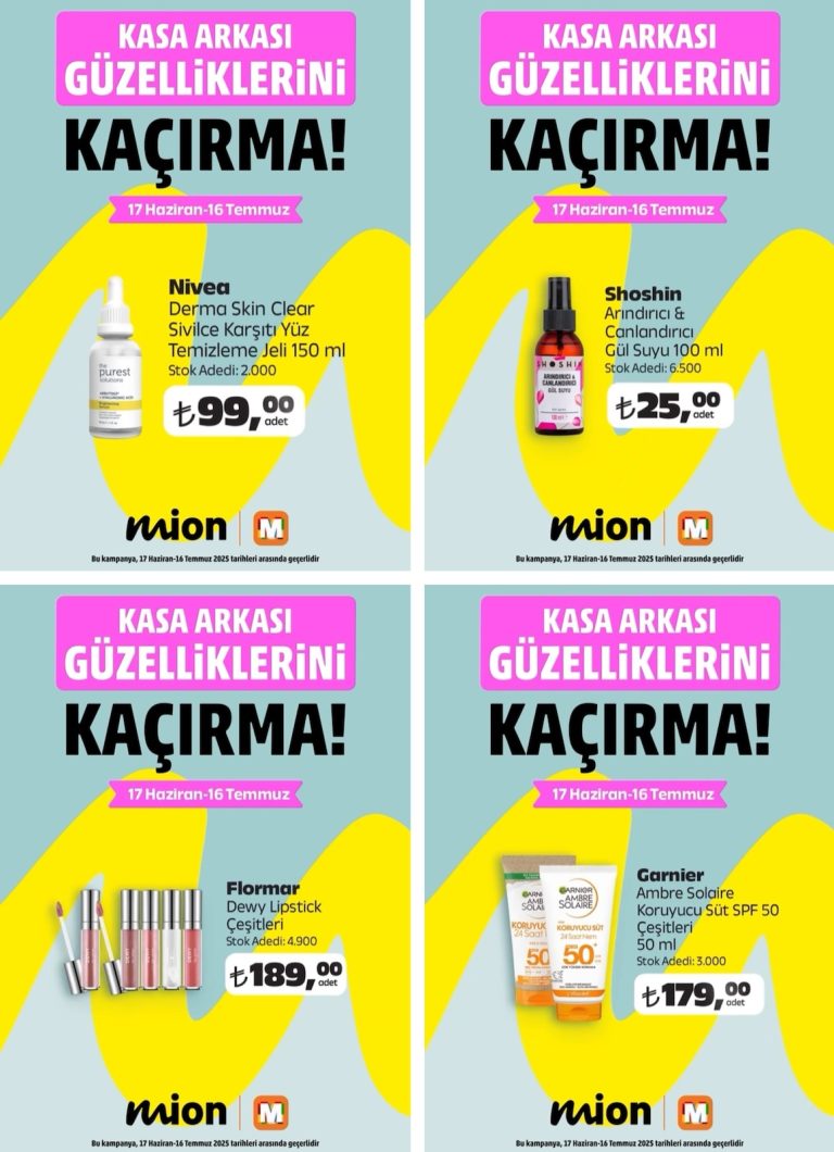 Mion 17 Haziran – 16 Temmuz Kataloğu