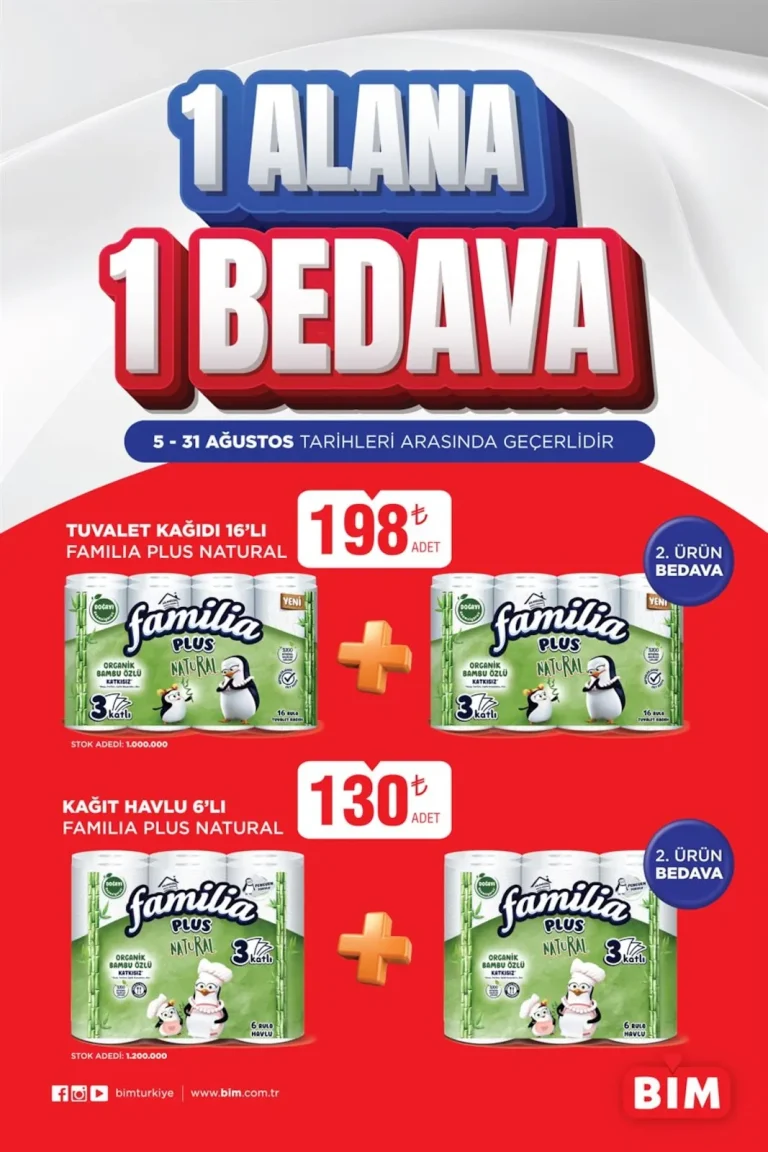 Bim 5 – 31 Ağustos Kataloğu