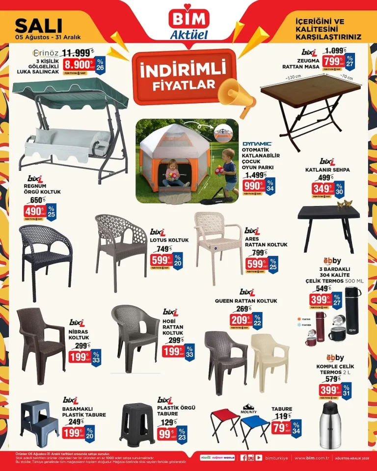 Bim 5 Ağustos – 31 Aralık Kataloğu
