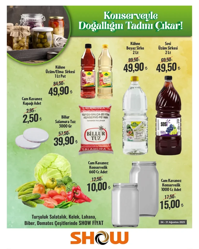 Show Market 4 – 31 Ağustos Kataloğu