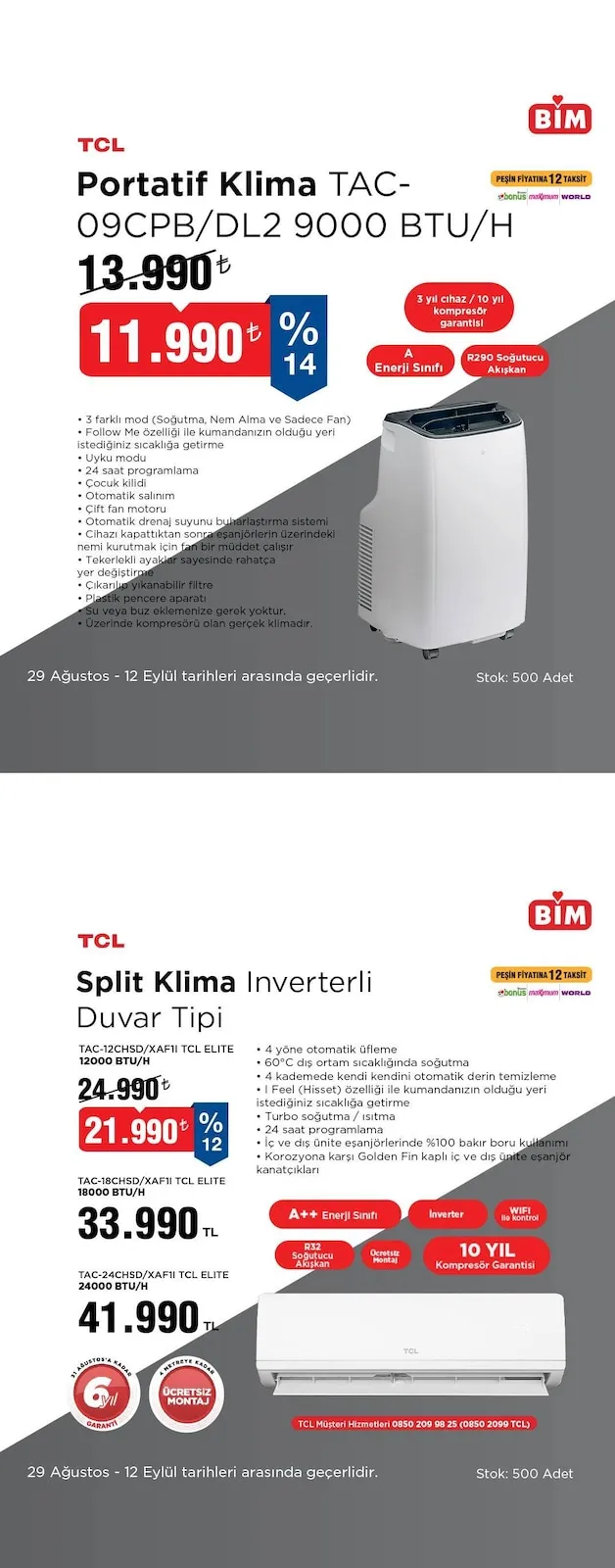 Bim 29 Ağustos – 12 Eylül Kataloğu