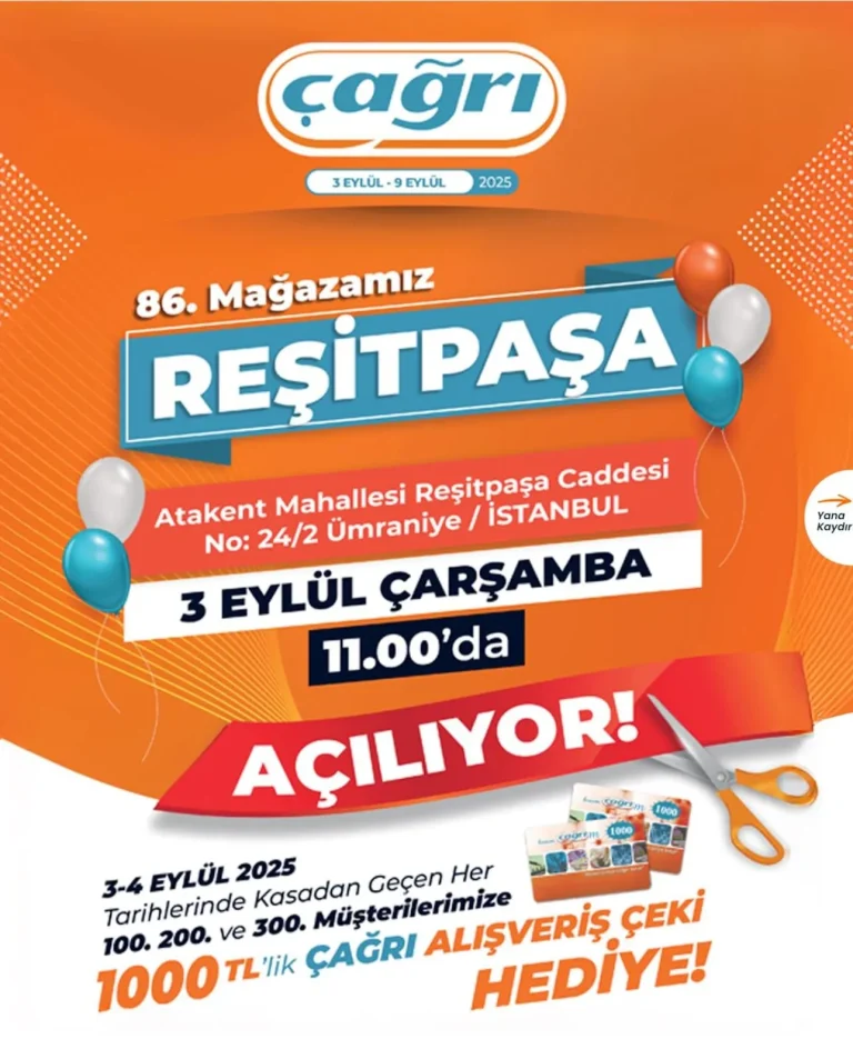 Çağrı Market 3 – 9 Eylül Kataloğu