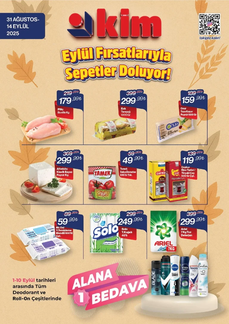 Kim Market 31 Ağustos – 14 Eylül Kataloğu