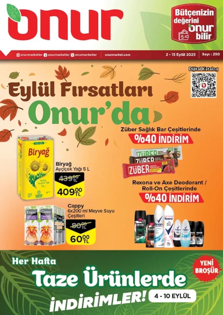 Onur Market 2 – 15 Eylül Kataloğu