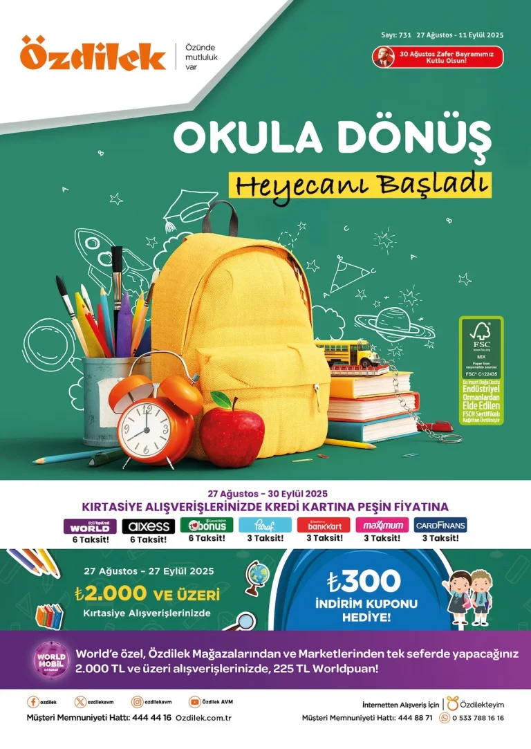 Özdilekteyim Mağaza 27 Ağustos – 11 Eylül Kataloğu