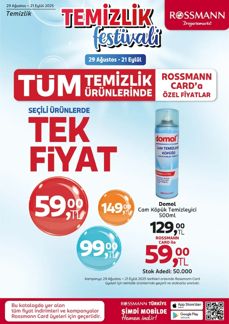 Rossmann 29 Ağustos – 21 Eylül Kataloğu
